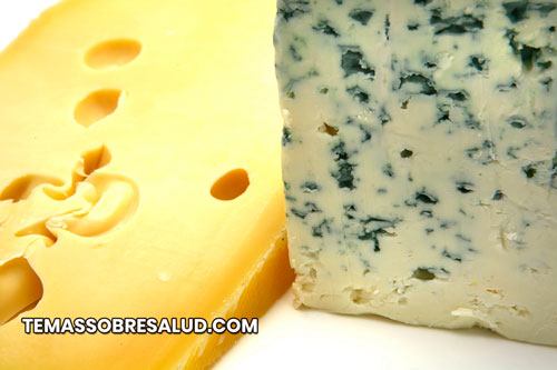 Hormonas en la leche queso azul